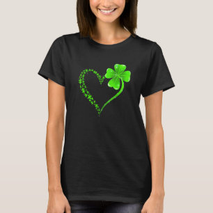 Puzzle Heart Shamrock Autism Awareness St Patrick' T-Shirt