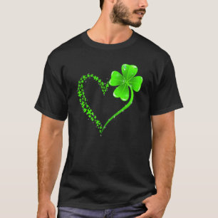 Puzzle Heart Shamrock Autism Awareness St Patrick' T-Shirt