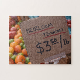 Puzzle Heirloom Tomates Greenmarket New York Photographie