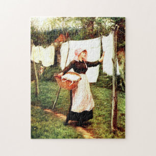 Puzzle Helen Allingham Vêtements de séchage