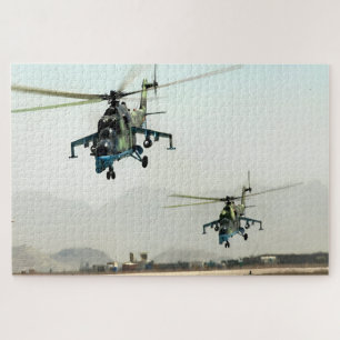 Puzzle Hélicoptère d'attaque historique Mil Mi-24