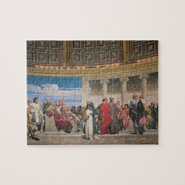 Puzzle Hémicycle : Artistes de tous les âges, détail du (Horizontal)