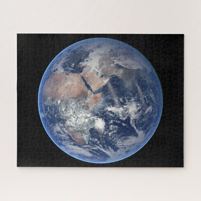 Puzzle Hémisphère Est Sur La Planète Terre. (Horizontal)