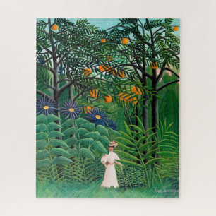 Puzzle Henri Rousseau - Femme marchant dans une forêt exo