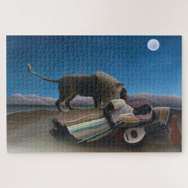 Puzzle Henri Rousseau - Les Tziganes qui dorment (Horizontal)