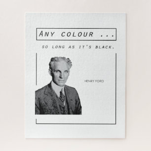Puzzle Henry Ford cite un BG blanc simple