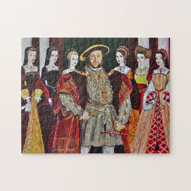 Puzzle Henry le Huitième et ses six femmes (Horizontal)