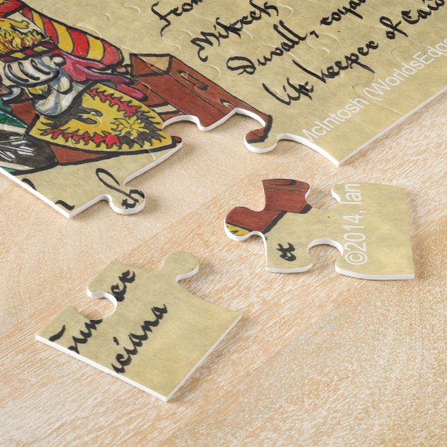 Puzzle Héraldique "d'exposition de barre" (Côté)