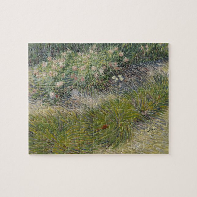Puzzle Herbes et papillons par Vincent van Gogh (Horizontal)