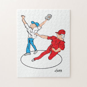 Puzzle :  He's safe / Baseball 