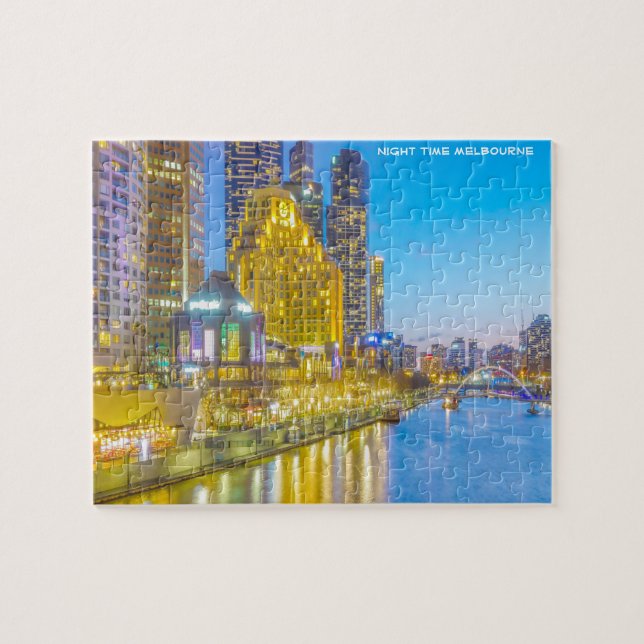 Puzzle Heure de la nuit Melbourne Australie (Horizontal)