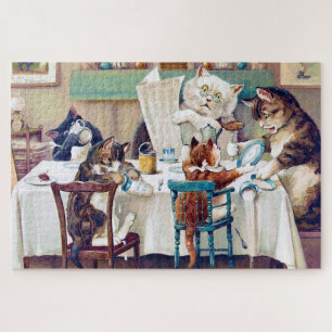 Puzzle Heure du petit-déjeuner de chat, Louis Wain