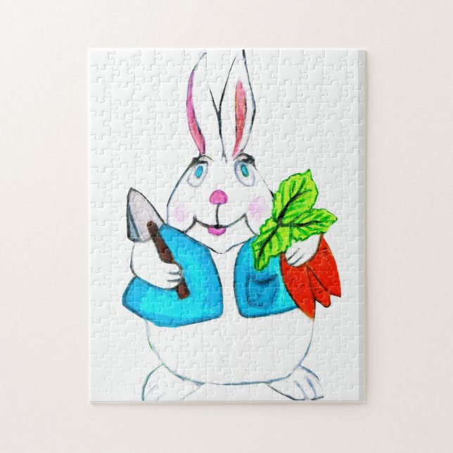 PUZZLE HEUREUX BUNNY DE PÂQUES (Vertical)
