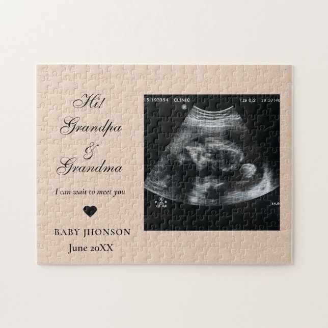 Puzzle Hi Grand-mère et grand-père Photo Ultrasound (Horizontal)