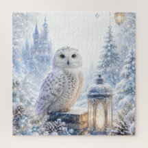 Hibou Blanc Magie d'Hiver