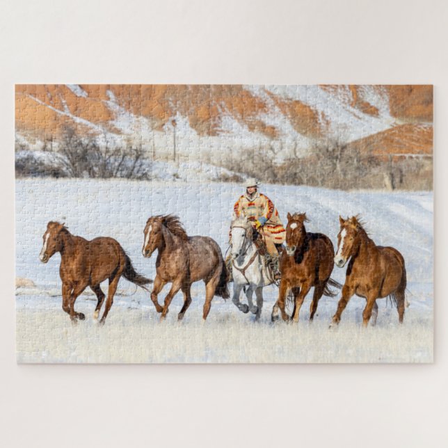 Puzzle Hideout Horse Ranch, Wrangler et Horse (Horizontal)