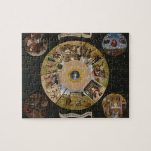 Puzzle Hieronymus Bosch- 7 péchés mortels et 4 dernières
