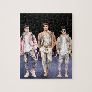 Puzzle High Fashion Ado Boys coréens