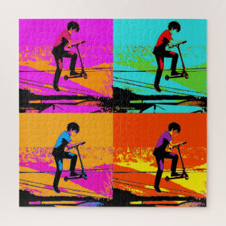 Puzzle High Flying Scooter Tricks - Stunt Scooter Rider