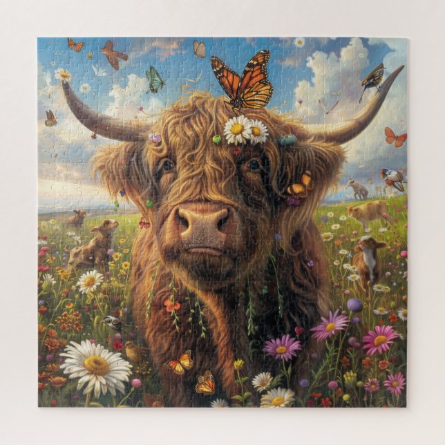 Puzzle Highland Cow (Vertical)