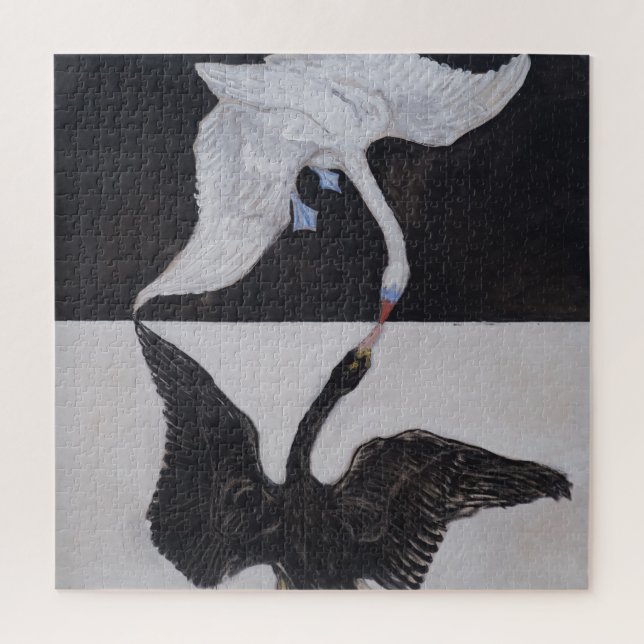 Puzzle Hilma Af Klint, Le Swan No.1, Art Abstrait (Vertical)