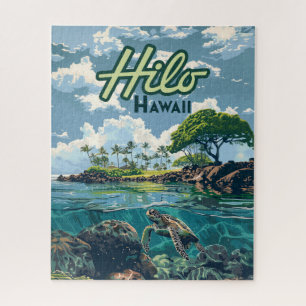 Puzzle Hilo Hawaii Big Island Turtle Beach Vintage