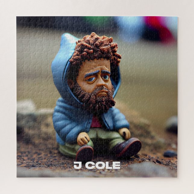 Puzzle HipHop J Cole Portrait Artcool dessins d'art cool (Vertical)