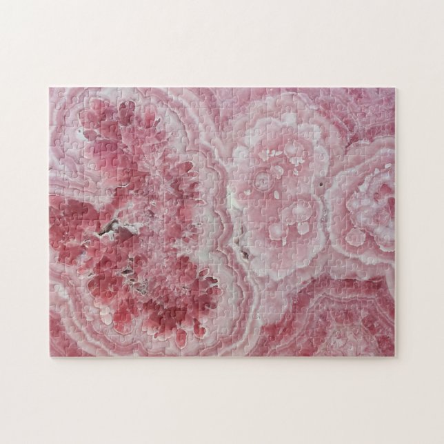 Puzzle Hippie en cristal de gemme de geode de Druze (Horizontal)