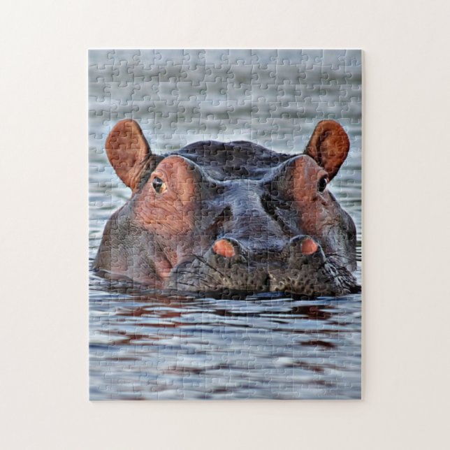Puzzle hippo (Vertical)
