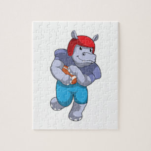 Puzzle Hippo à Football Sports