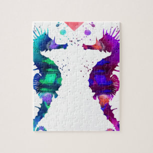 Puzzle Hippocampe, hippocampe dans l'amour