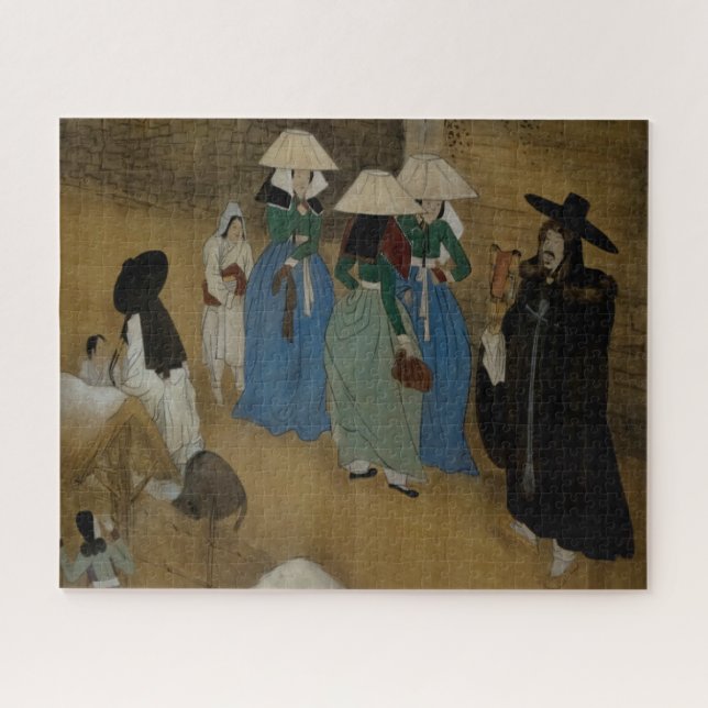Puzzle Histoire de l'art (Asie) : Les femmes sur la ville (Horizontal)