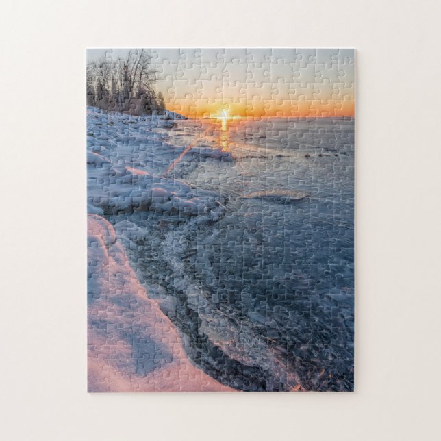 Puzzle Hiver à deux ports Minnesota (Vertical)
