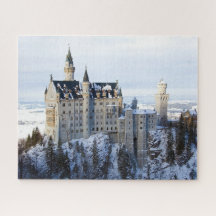 Hiver au Château de Neuschwanstein, Allemagne Bavi