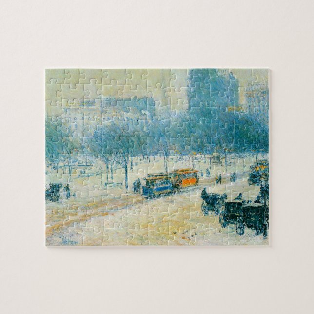 Puzzle Hiver en Union Carré par Frederick Childe Hassam (Horizontal)