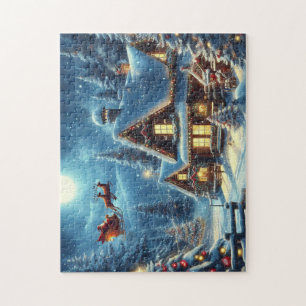 Puzzle Hiver/Père Noël/Noël/Neige