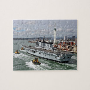 Puzzle HMS Illustrious Vintage Avion Nautique