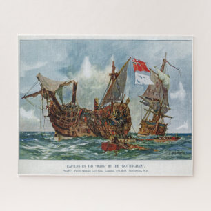 Puzzle HMS Nottingham et cuirassé Mars 1703