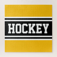 HOCKEY Bright Jaune Noir Blanc Rayures de course