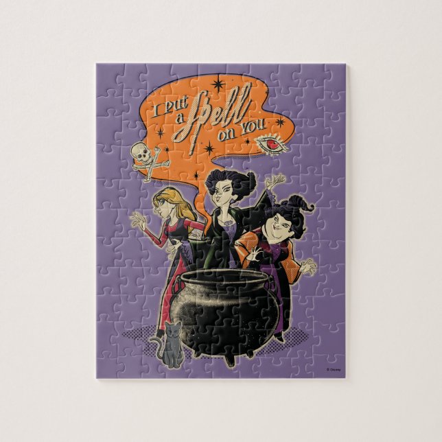 Puzzle Hocus Pocus Retro Spellcasting Cauldron (Vertical)