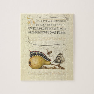 Puzzle Hoefnagel Vintage Poire & Insectes 1500 Renaissanc