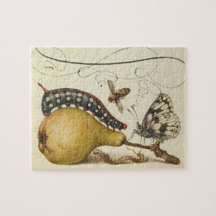 Puzzle Hoefnagel Vintage Poire & Insectes 1500 Renaissanc