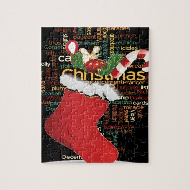 Puzzle HoHo ! Merry Christmas TOXITS et Happy New Year (Vertical)