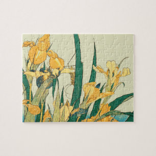 Puzzle Hokusai grasshopper et iris Japon