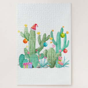 Puzzle Holiday Cactus Christmas Southwest Cacti Desert