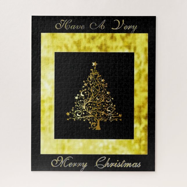 Puzzle Holiday Gilt (Vertical)