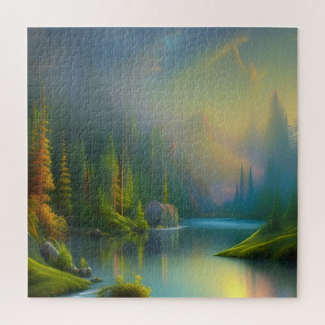 Puzzle Home Sweet Home dans les bois (Vertical)