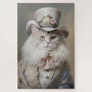 Puzzle Homme au chat dans un chapeau supérieur