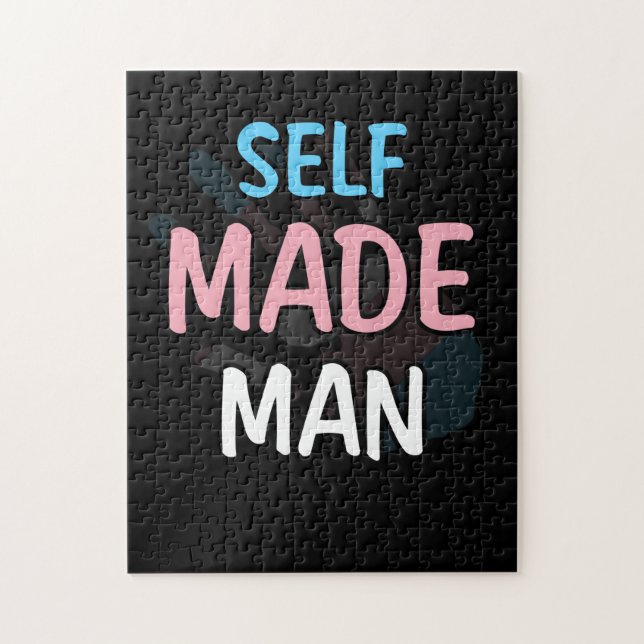 Puzzle Homme auto-fabriqué Transman LGBT Trans Pride Drap (Vertical)