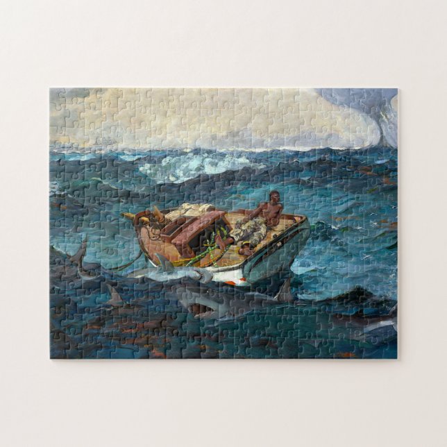 Puzzle Homme requins de bateau dans Gulf Stream par Winsl (Horizontal)